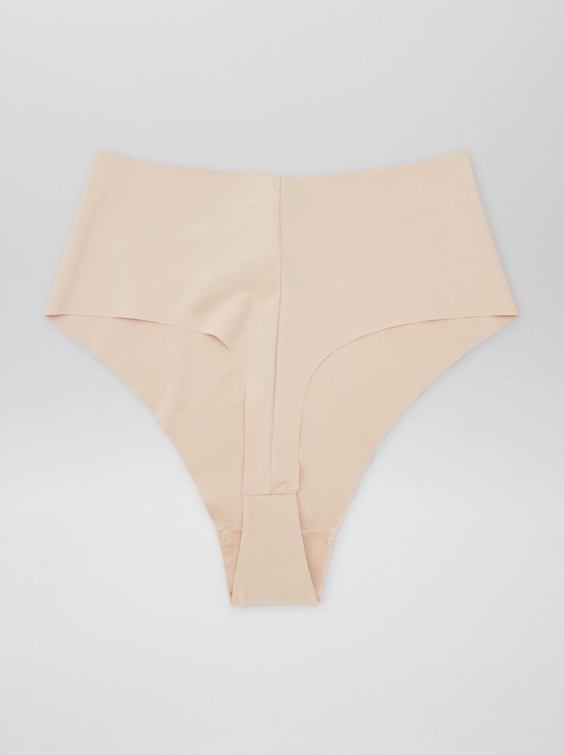 Lot de 2 tangas invisible à taille haute Beige - Kiabi