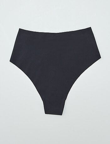 Lot de 2 tangas invisible à taille haute