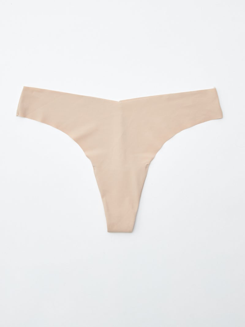 Lot de 2 tangas invisibles en microfibre Chair - Kiabi