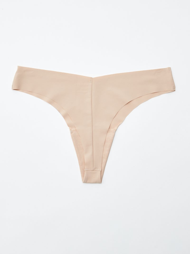 Lot de 2 tangas invisibles en microfibre Chair - Kiabi