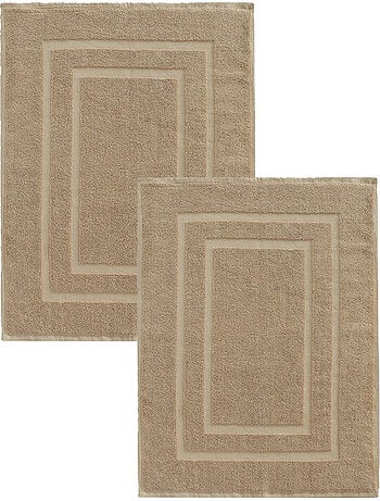 Lot de 2 tapis de bain 50x70 cm éponge