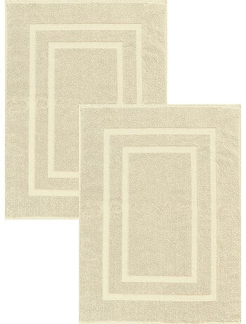 Lot de 2 tapis de bain 50x70 cm éponge