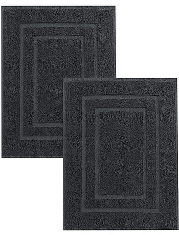 Lot de 2 tapis de bain 50x70 cm éponge