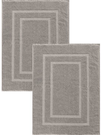 Lot de 2 tapis de bain 50x70 cm éponge