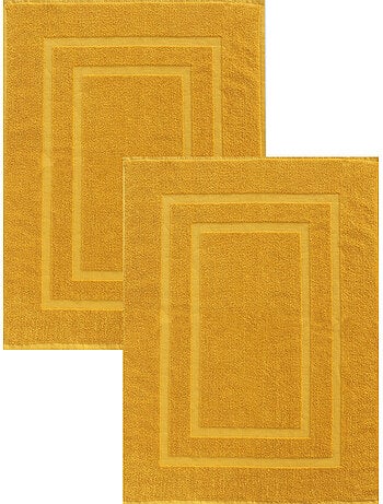 Lot de 2 tapis de bain 50x70 cm éponge