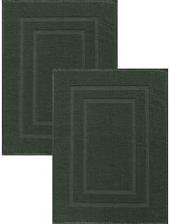 Lot de 2 tapis de bain 50x70 cm éponge