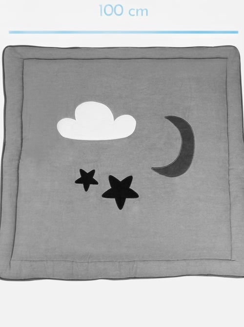 Lot de 2 tapis de jeu, de sol, d'éveil ou de parc bébé, enfant molletonné - Monsieur Bébé - Kiabi