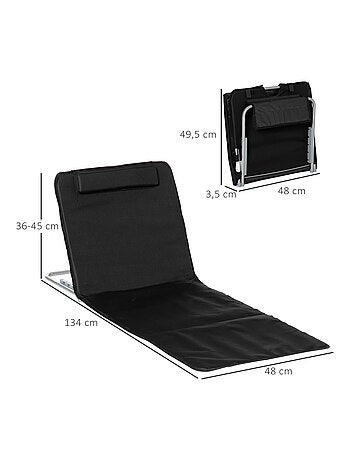 Lot de 2 tapis de plage rembourré