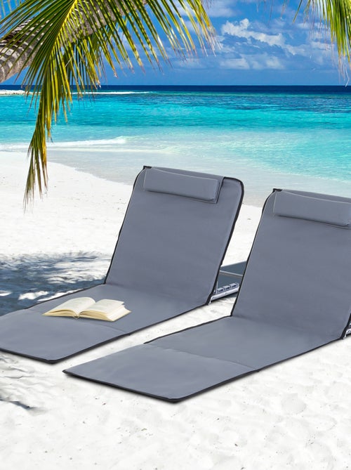 Lot de 2 tapis de plage rembourré sac - Kiabi Lot de 2 tapis de plage rembourré sac - Kiabi
