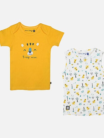 LOT DE 2 TEE SHIRT GILBERTO BEBE