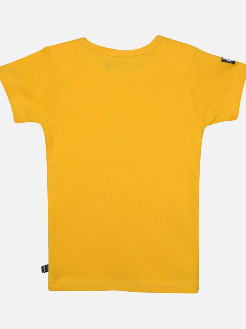 LOT DE 2 TEE SHIRT GILBERTO BEBE Blanc Jaune - Kiabi