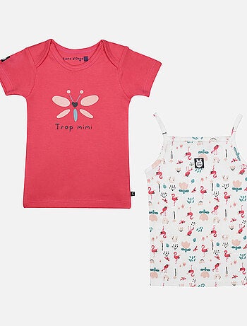 LOT DE 2 TEE SHIRT GUERLINE BEBE