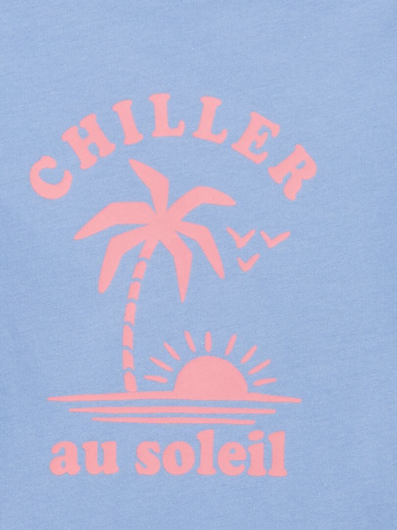 Lot de 2 teeshirts à message Bleu/vert Kiabi 6.00€