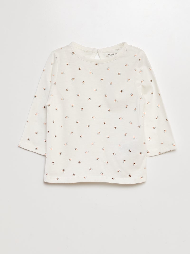 Lot de 2 tee-shirts Blanc - Kiabi