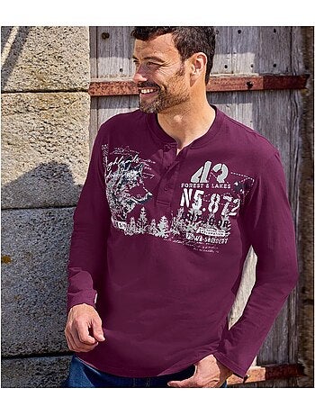 Lot de 2 tee-shirts col tunisien - atlas for men
