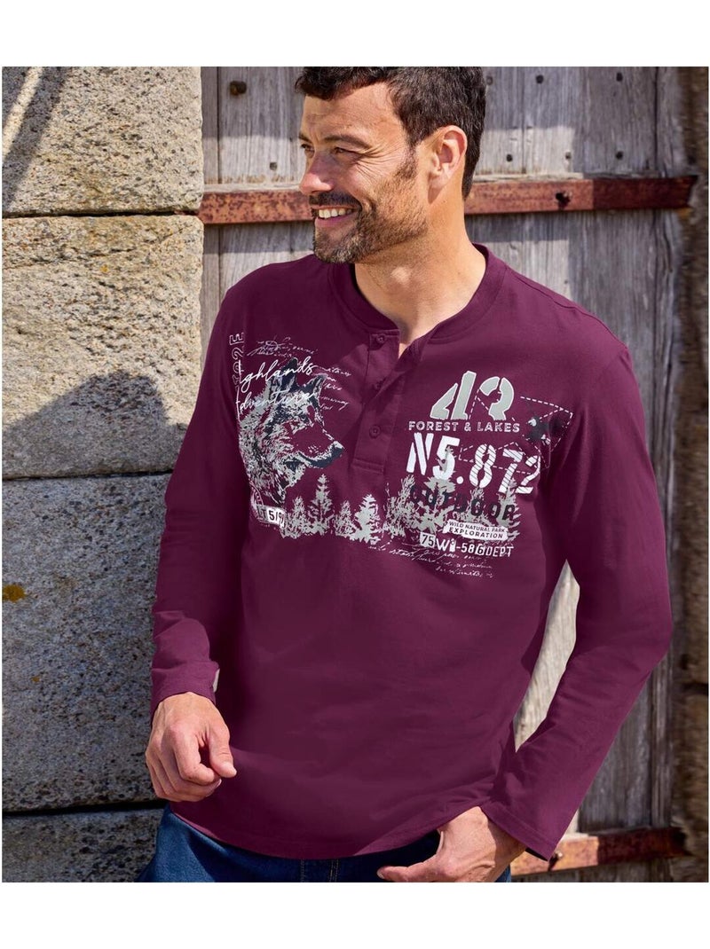 Lot de 2 tee-shirts col boutonné   - atlas for men Blanc Rouge - Kiabi