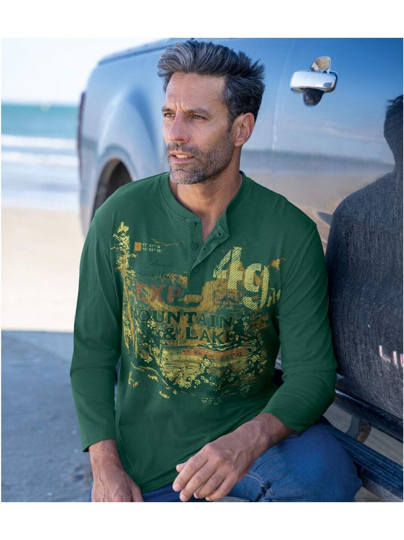 Lot de 2 tee-shirts col boutonné aventure   - atlas for men Blanc Ecru - Kiabi