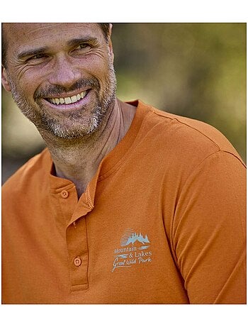 Lot de 2 Tee-Shirts Col Boutonné Eté Indien - ATLAS FOR MEN