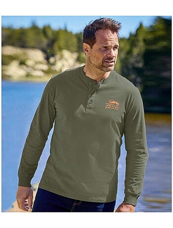 Lot de 2 Tee-Shirts Col Boutonné Eté Indien - ATLAS FOR MEN