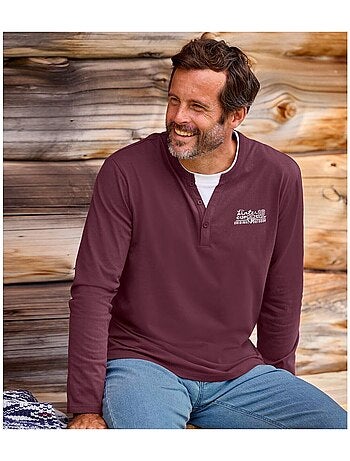 Lot de 2 Tee-Shirts Col Boutonné Loups - ATLAS FOR MEN