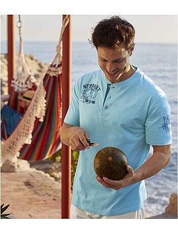 Lot de 2 Tee-Shirts Col Tunisien - ATLAS FOR MEN