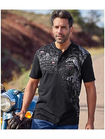 Lot de 2 Tee-Shirts Col Tunisien Arizona Eagle - ATLAS FOR MEN