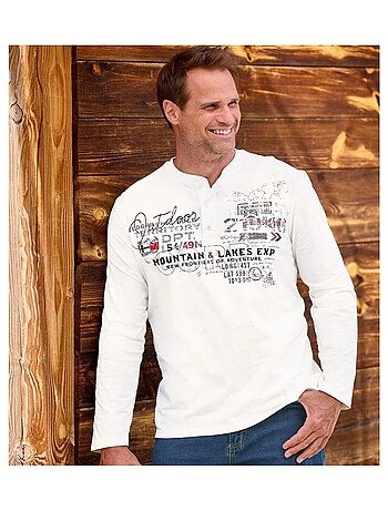 Lot de 2 Tee-Shirts Col Tunisien Explorer - ATLAS FOR MEN