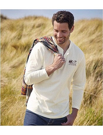 Lot de 2 Tee-Shirts Col Tunisien Unis - ATLAS FOR MEN