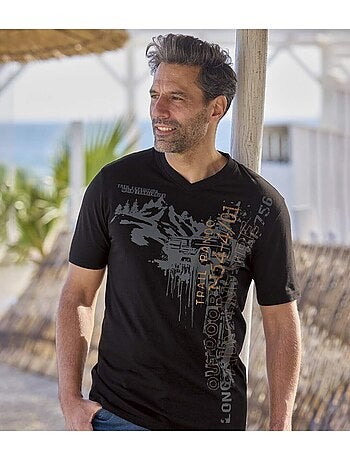 Lot de 2 tee-shirts col v - atlas for men