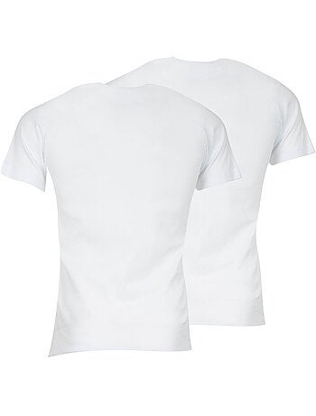 Lot de 2 tee-shirts col V homme Coton Bio Athena
