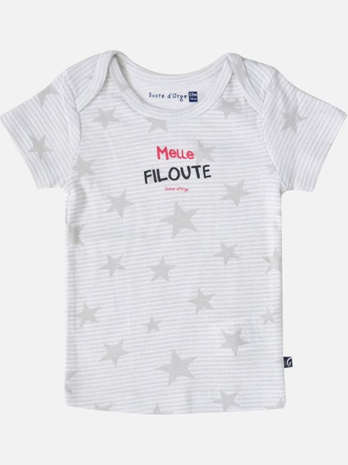 LOT DE 2 TEE SHIRTS FILLE ERMANDA - Kiabi