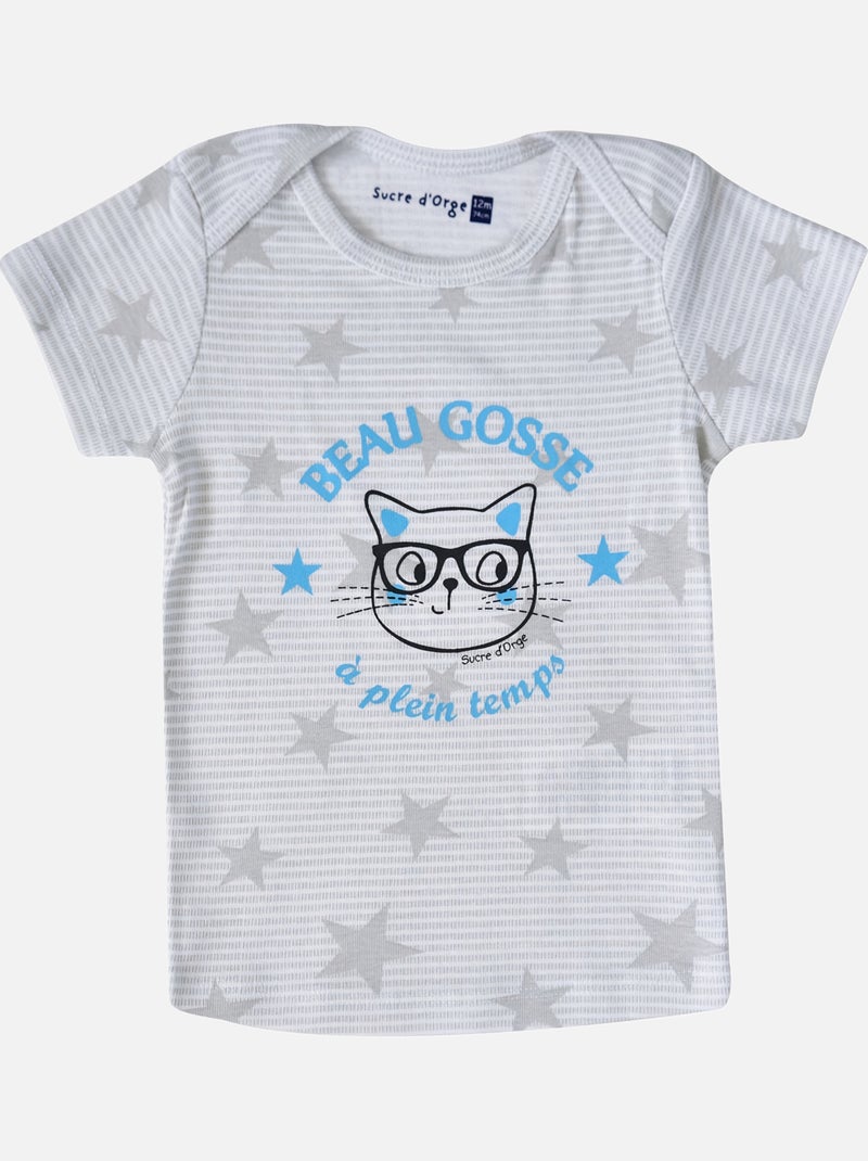 LOT DE 2 TEE SHIRTS GARCON EVEDNI Bleu - Kiabi