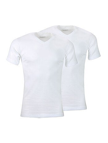 Lot de 2 Tee-shirts homme col V Ecopack Athena