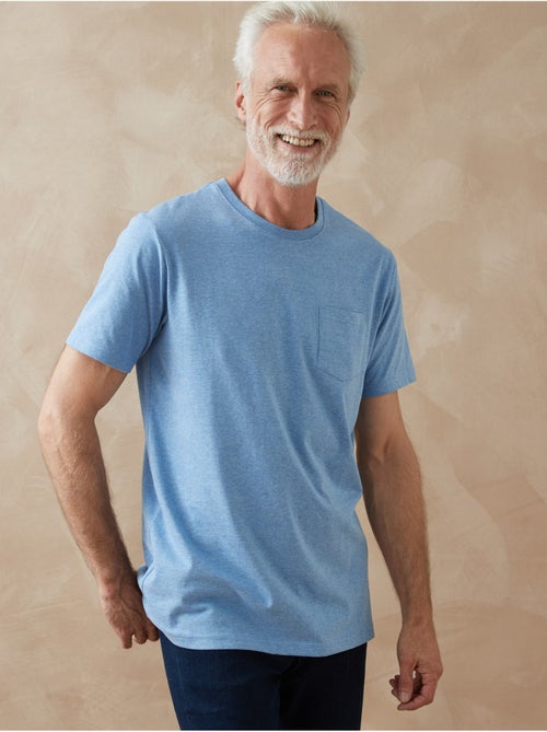 Lot de 2 tee-shirts homme effet chiné - DAXON - Kiabi