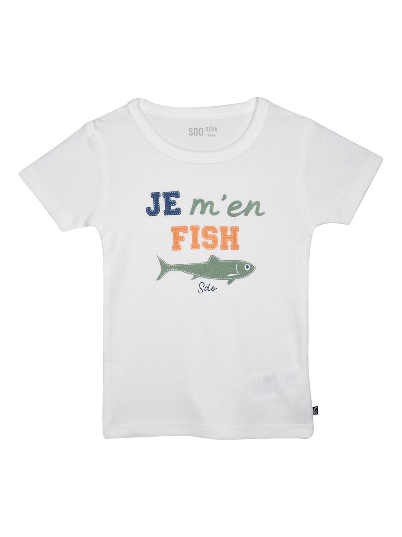 LOT DE 2 TEE SHIRTS JOE MANCHES COURTES ENFANT Vert - Kiabi