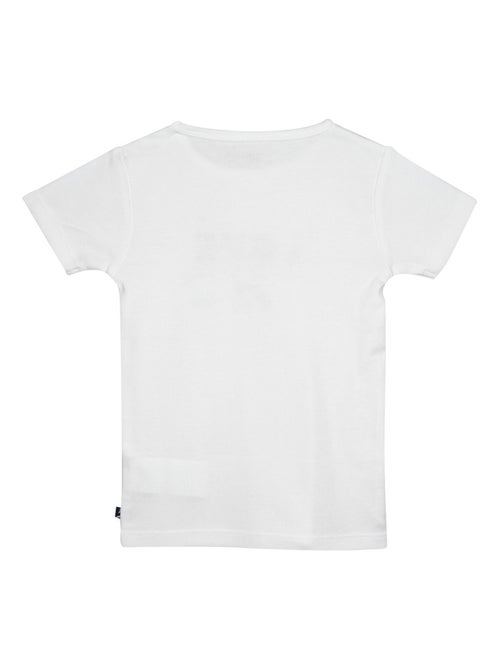 LOT DE 2 TEE SHIRTS JUSTINA MANCHES COURTES ENFANT - Kiabi