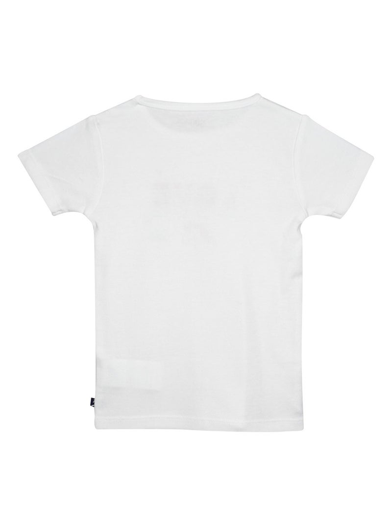 LOT DE 2 TEE SHIRTS JUSTINA MANCHES COURTES ENFANT Rose - Kiabi