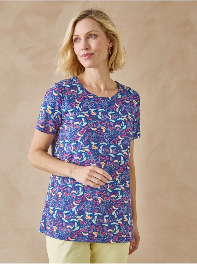 Lot de 2 tee-shirts manches courtes - DAXON Bleu Multicolore - Kiabi