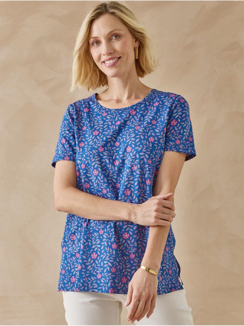 Lot de 2 tee-shirts manches courtes - DAXON Bleu Multicolore - Kiabi