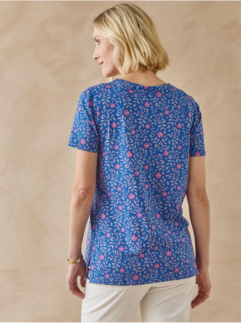 Lot de 2 tee-shirts manches courtes - DAXON Bleu Multicolore - Kiabi