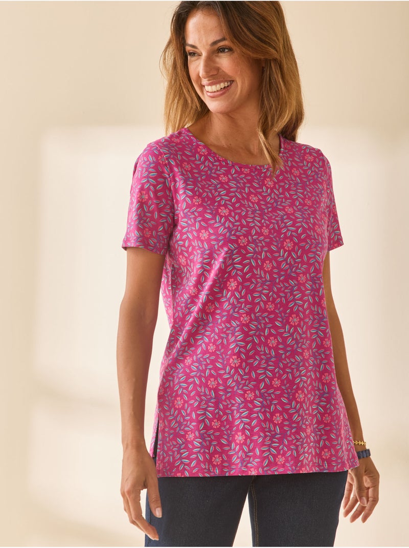 Lot de 2 tee-shirts manches courtes - DAXON Rose/Multicolore - Kiabi