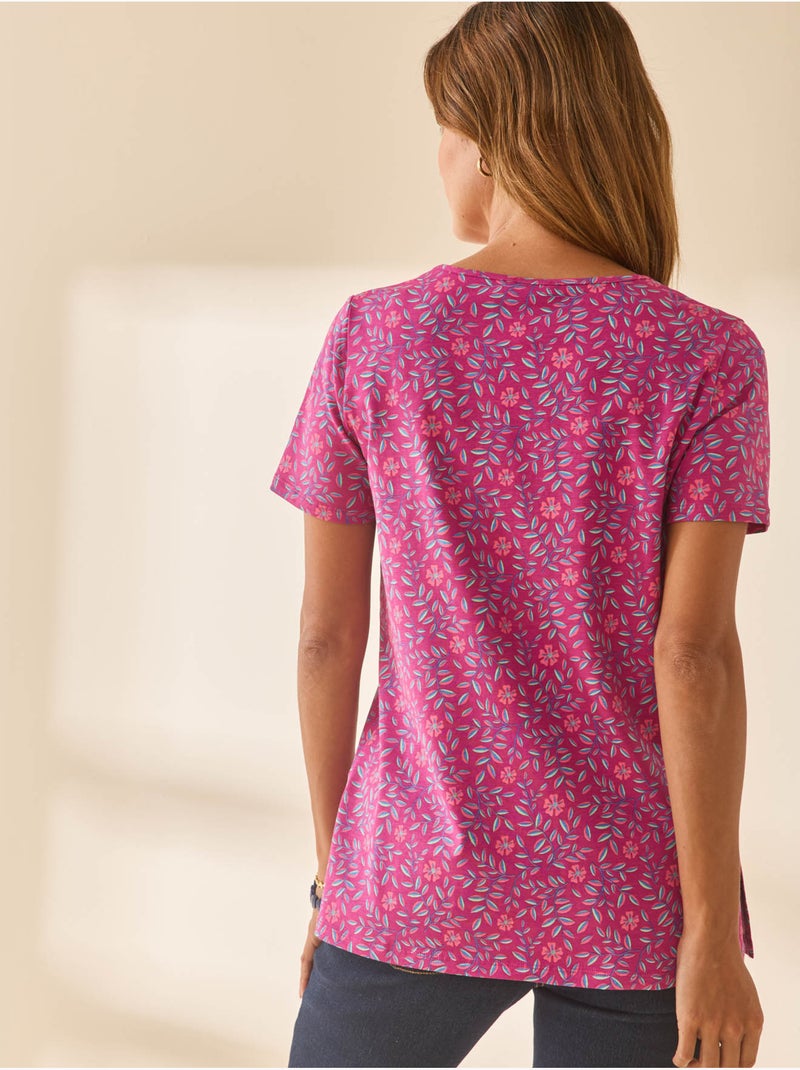 Lot de 2 tee-shirts manches courtes - DAXON Rose/Multicolore - Kiabi