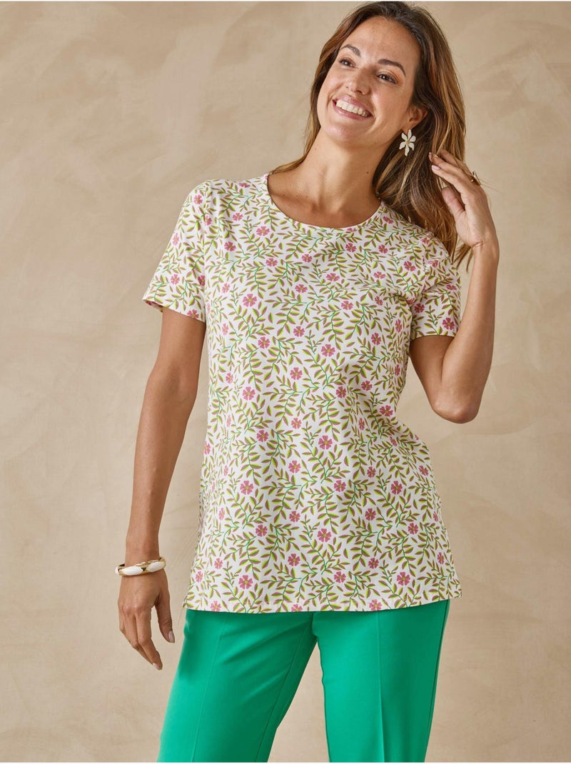 Lot de 2 tee-shirts manches courtes - DAXON Rose/Vert - Kiabi
