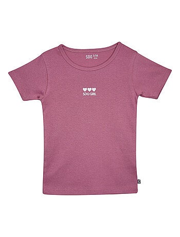 LOT DE 2 TEE SHIRTS MARIANA MANCHES COURTES ENFANT