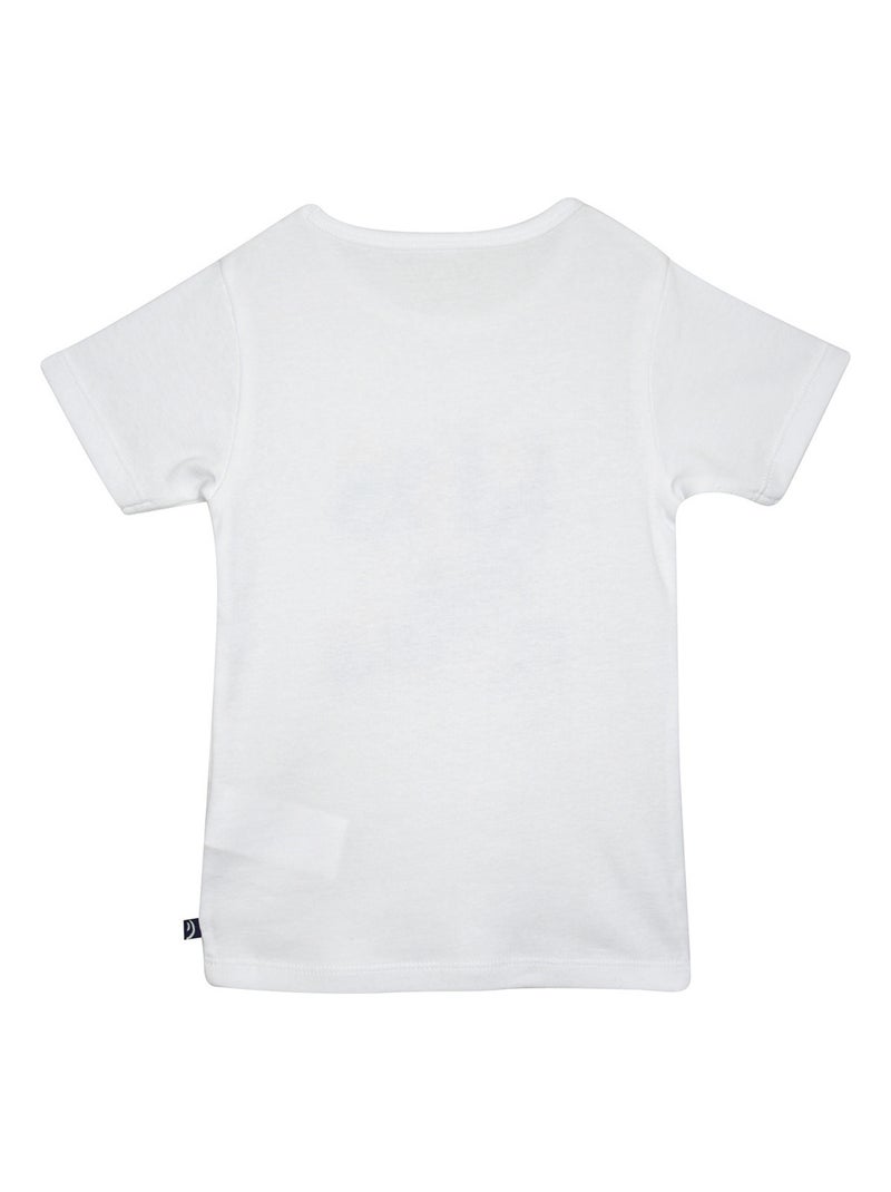 LOT DE 2 TEE SHIRTS MARIANA MANCHES COURTES ENFANT Violet - Kiabi