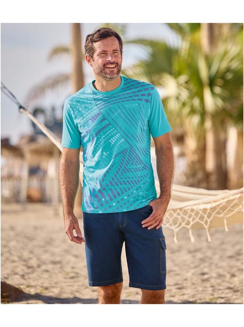 Lot de 2 Tee-Shirts Ocean Line - ATLAS FOR MEN - Kiabi Lot de 2 Tee-Shirts Ocean Line - ATLAS FOR MEN - Kiabi