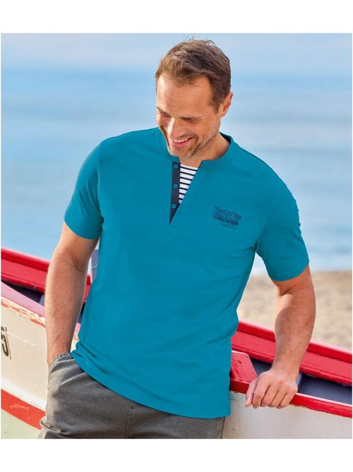 Lot de 2 Tee-Shirts Palm Club - ATLAS FOR MEN - Kiabi Lot de 2 Tee-Shirts Palm Club - ATLAS FOR MEN - Kiabi