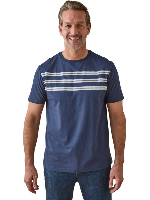 Lot de 2 tee-shirts rayés homme - DAXON - Kiabi