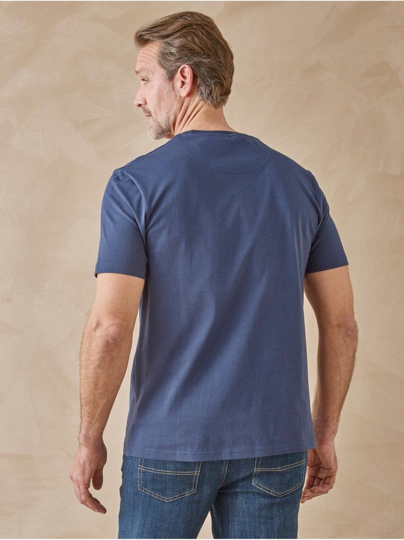 Lot de 2 tee-shirts rayés homme - DAXON Bleu - Kiabi