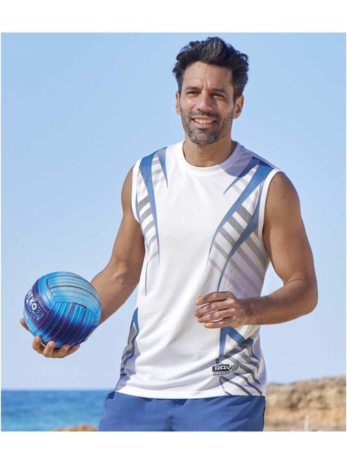 Lot de 2 Tee-Shirts Sans Manches Summer Sport   - ATLAS FOR MEN - Kiabi